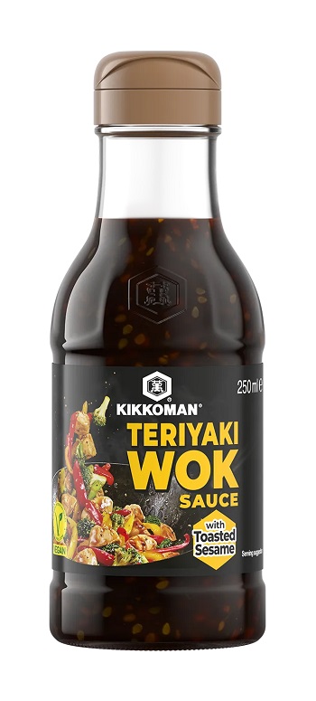 Salsa Teriyaki per wok con sesamo tostato - Kikkoman 250ml.